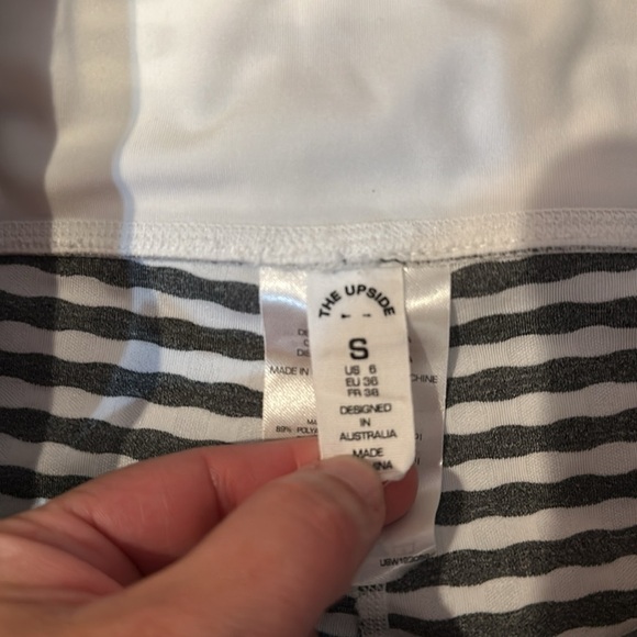 The Upside Masilda Black and White Gingham Athletic Leggings S - Picture 3 of 8